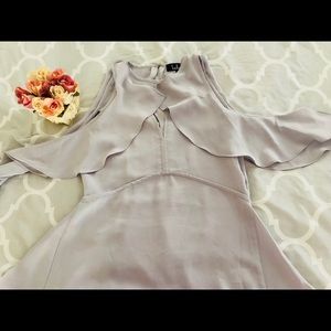 Lulus ruffled cold shoulder top